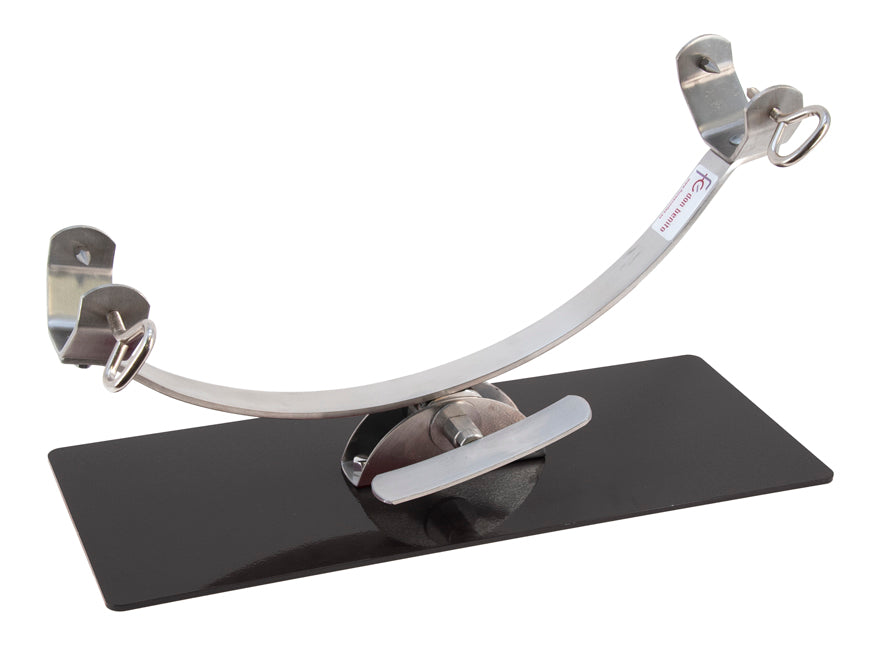Porte-jambon inclinable en inox Keymi