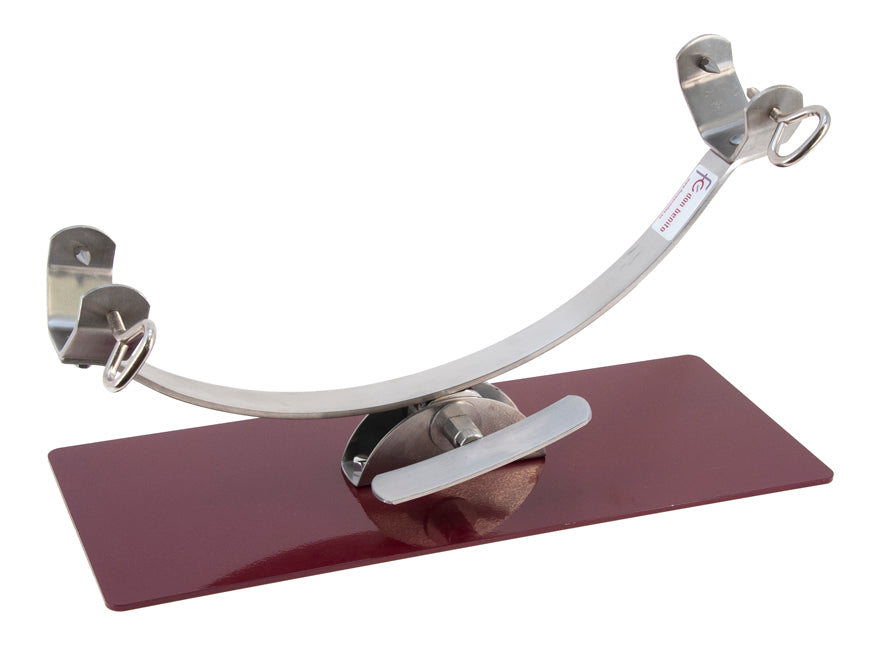 Porte-jambon inclinable en inox Keymi
