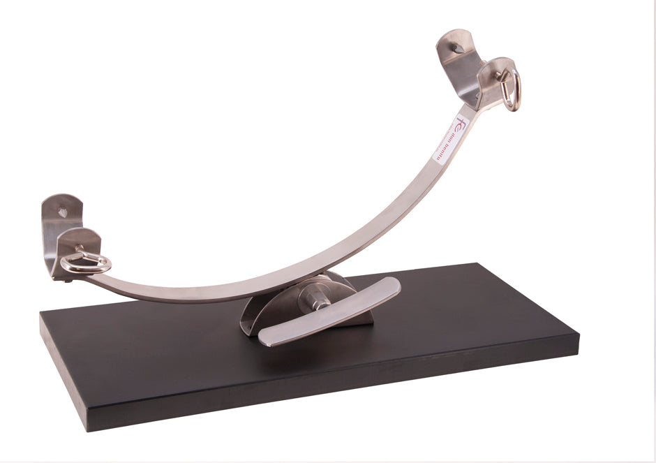 Porte-jambon inclinable en inox Keymi