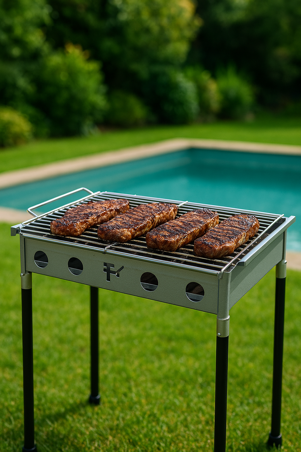 Barbecue rectangulaire 51 x 33 x 60