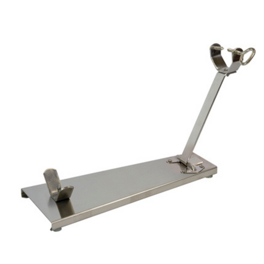 Folding stainless ham holder